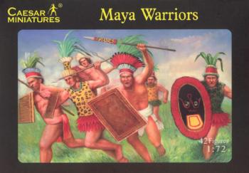 Maya Warriors--42 figures in 12 poses -- THREE IN STOCK! #13635