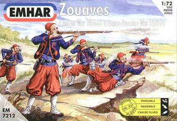 Crimean War French Zouaves--50 figures in 14 poses--1:72nd scale unpainted plastic figures Crimean War French Zouaves--50 figures in 14 poses--1:72nd scale unpainted plastic figures #13737