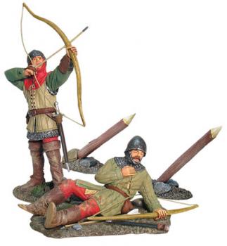 English Archer Set #3--two figures (1 Firing, 1 lying wounded)--RETIRED--LAST ONE!! English Archer Set #3--two figures (1 Firing, 1 lying wounded)--RETIRED--LAST ONE!! #13743