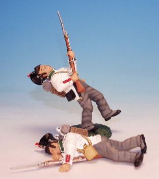 Two Casualties, 1st Regiment, Neapolitan Army--two figures and accessories--RETIRED--LAST ONE!! #1582