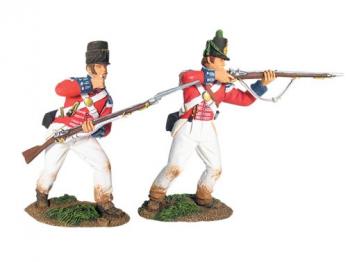 British Coldstream Guards Light Company Firing Set #1--two figures--RETIRED--LAST ONE!! #0