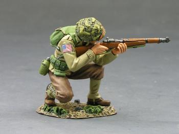 U.S. 82nd Airborne Kneeling Firing Rifleman--single figure--RETIRED--LAST ONE!! #13966