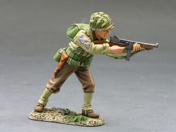 U.S. 82nd Airborne Standing Firing Tommy Gun--single figure--RETIRED--LAST ONE!! #13967