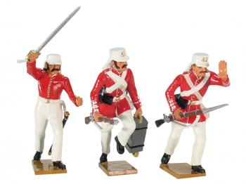 Image of British 53rd Regiment Assaulting the Secundra Bagh Set #1--three figures--RETIRED--LAST ONE!!