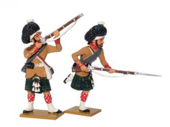 Image of British 93rd Highlanders Attacking Set #1--two figures--RETIRED--LAST ONE!!