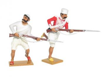 Image of Sepoy Defending Set #1--two figures--RETIRED--LAST ONE!!
