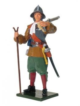 Musketeer, Virginia Militia, Jamestown, 1600's--single figure--RETIRED--LAST ONE!! Musketeer, Virginia Militia, Jamestown, 1600's--single figure--RETIRED--LAST ONE!! #14050