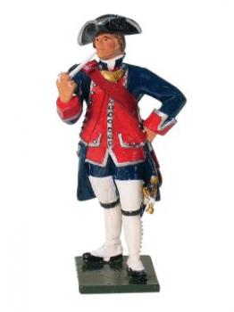 Image of Officer, Virginia Regiment, 1760--single figure--RETIRED--LAST ONE!!