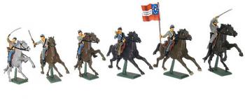 Confederate Civil War Mounted (9 pcs) #14062