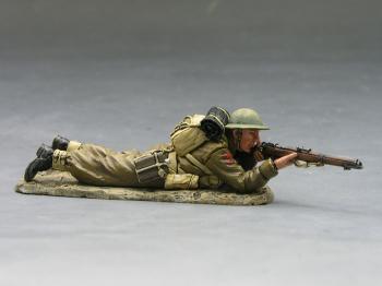 British Infantryman Lying Firing Rifleman--single figure--RETIRED. ONE AVAILABLE!  #14098