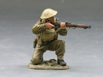Image of British Infantryman Kneeling/Firing Rifle--single figure--RETIRED--LAST ONE!! #14099
