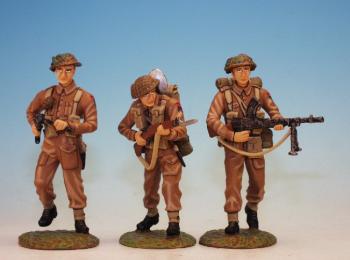 British Army '44 Three infantrymen, one with Bren Gun--RETIRED--LAST ONE!! #0