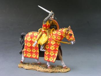 Attacking Crusader with Sword on Horse--single mounted figure--RETIRED. ONE AVAILABLE! #0