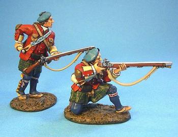 Image of Fraser Highlander Light Infantry set--two figures--RETIRED--LAST ONE!!