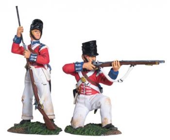 Image of British Coldstream Guards Light Company Firing Set #2--two figures--RETIRED--LAST TWO!! Image of British Coldstream Guards Light Company Firing Set #2--two figures--RETIRED--LAST TWO!!