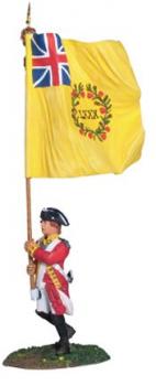 Image of AWI British 80th Foot Flagbearer--Regimental Color--single figure--RETIRED--LAST ONE!!
