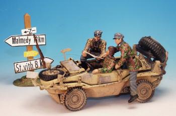German Army '44 2 German officers plus driver to fit into Schwimmwagen--RETIRED--LAST ONE!! German Army '44 2 German officers plus driver to fit into Schwimmwagen--RETIRED--LAST ONE!! #1675