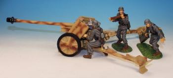 German Army '44 75mm Anti tank gun, 3 detachment loading--RETIRED. -ONE AVAILABLE! #0