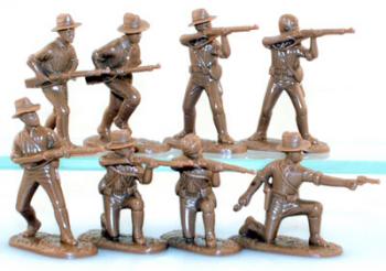 US Army, China, 1900--20 in 8 Poses, Brown SP #15249