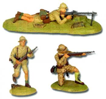 German DAK (Afrika Korps) Set 1B--3 Figures--RETIRED. - LAST ONE!  #15257