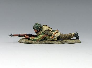 Image of British Paratrooper--Lying Firing Rifle--RETIRED. THREE AVAILABLE! 