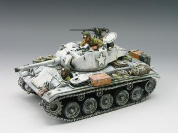 M24 Chaffee Tank (Winter Camo) with 3 crew--RETIRED--LAST ONE!! #15440