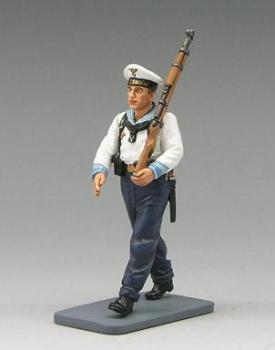 Image of German Seaman Marching with Rifle--single figure--RETIRED. - ONE AVAILABLE! 