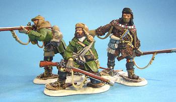 Roger's Rangers Set 2--three figures on snowshoes--RETIRED--LAST TWO!! Roger's Rangers Set 2--three figures on snowshoes--RETIRED--LAST TWO!! #15580