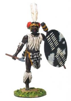 Image of Zulu uMbonambi Regiment Charging #1--single figure--RETIRED--LAST ONE!!