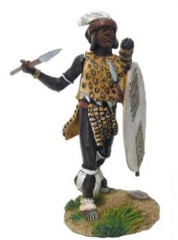 Image of Zulu uThulwana Regiment Throwing Spear #1--single figure--RETIRED--LAST ONE!!