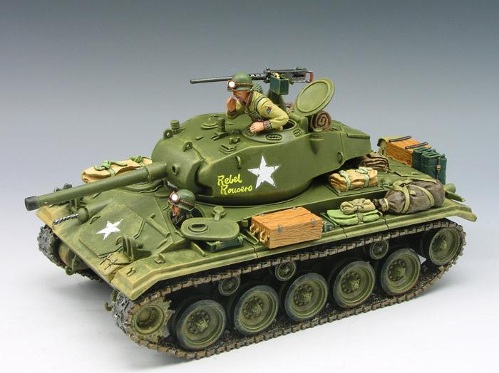 U.S. M24 Chaffee Tank (Olive Drab)--RETIRED. MIB - DD092 - Metal Toy ...