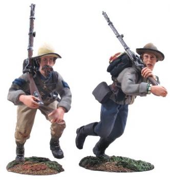 Image of Confederate Infantry Charging Set #3--two figures--RETIRED--LAST ONE!!