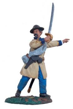 Image of Confederate Infantry Officer Advancing #2--single figure