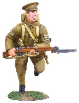 Image of 1914 British Infantry NCO Charging #1--single figure--RETIRED--LAST ONE!!