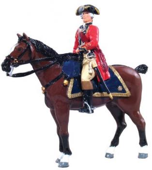 Image of British Officer Mounted, 1st Foot Guards, 1754-1763--single figure--RETIRED--LAST ONE!!