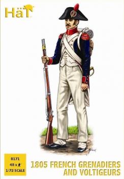 Napoleonic French Elite Infantry with bicornes (1805) - 48 Figures Napoleonic French Elite Infantry with bicornes (1805) - 48 Figures #16487