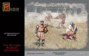 Gladiators Set 2 (10 figures in 10 poses)--1:32 scale plastic figures--ONE IN STOCK. Gladiators Set 2 (10 figures in 10 poses)--1:32 scale plastic figures--ONE IN STOCK. #16511