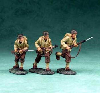 Image of U.S. Big Red One Infantry #2--three figures--RETIRED--LAST TWO!!