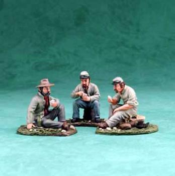 Confederate Camp Scene--3 Piece Set--RETIRED--LAST ONE!! #1880