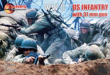 WWII U.S. Infantry with 37mm Guns--32 figures in 8 poses & 4 Guns--TWO IN STOCK. WWII U.S. Infantry with 37mm Guns--32 figures in 8 poses & 4 Guns--TWO IN STOCK. #17072