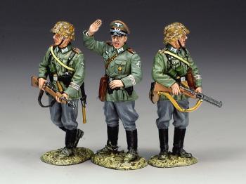 Image of German Polizei in Action--three figures--RETIRED. ONE AVAILABLE! 