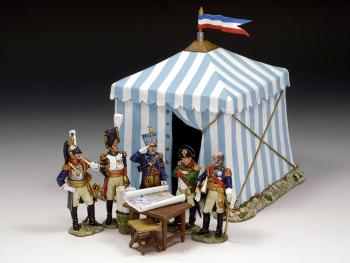 Napoleon & His Generals--HQ Tent with Napoleon, 3 Generals, & Aide--RETIRED - - MIB! -ONE AVAILABLE!  #17172