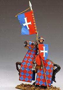Image of Robert of Abbotsinch--single mounted figure with flag--RETIRED. ONE AVAILABLE!  #17395