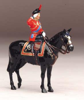 Image of H.M. the Queen on Burmese--single mounted figure--RETIRED--LAST ONE!!