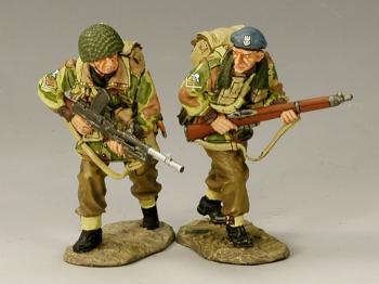 Image of Polish Airborne Bren Gun Team--two figures--RETIRED. ONE AVAILABLE! 