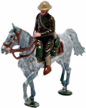 U.S. Mounted Trooper--single mounted WWI-era figure--RETIRED--LAST ONE!! U.S. Mounted Trooper--single mounted WWI-era figure--RETIRED--LAST ONE!! #1966