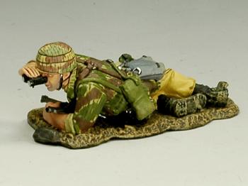 German Fallschirmjager Forward Observer--single prone figure--RETIRED--LAST ONE!! #17799