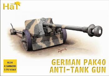 WWII German PaK40 Anti-Tank Gun--16 figures in 4 poses and 4 guns WWII German PaK40 Anti-Tank Gun--16 figures in 4 poses and 4 guns #17885