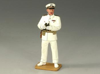Image of USN Deck Officer with Binos--single figure--RETIRED. - ONE AVAILABLE! 