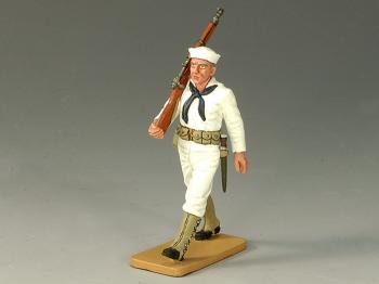 USN Sailor Marching with Rifle--single figure--RETIRED--LAST ONE!! #17968